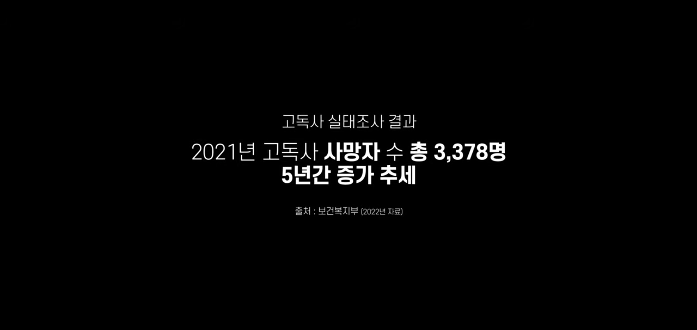 한국사회보장정보원 고독사 예방 캠페인영상